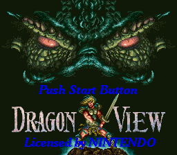 Dragon View (USA) Title Screen